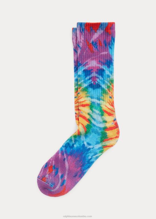 calcetines con efecto teñido anudado hombres arcoíris Ralph Lauren 2XR2V2376
