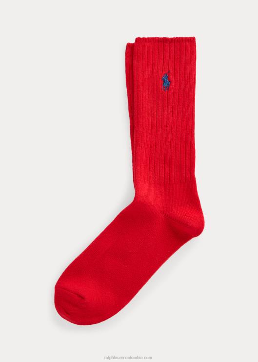 calcetines de mezcla de algodón hombres rojo Ralph Lauren 2XR2V2596