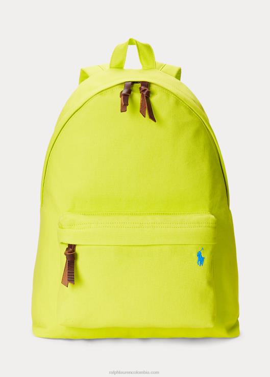 mochila de lona hombres amarillo de seguridad Ralph Lauren 2XR2V2391