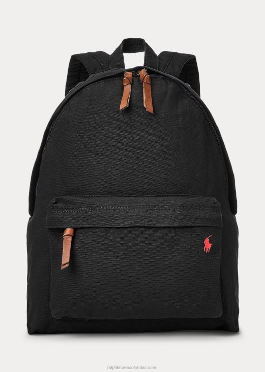 mochila de lona hombres negro Ralph Lauren 2XR2V2386