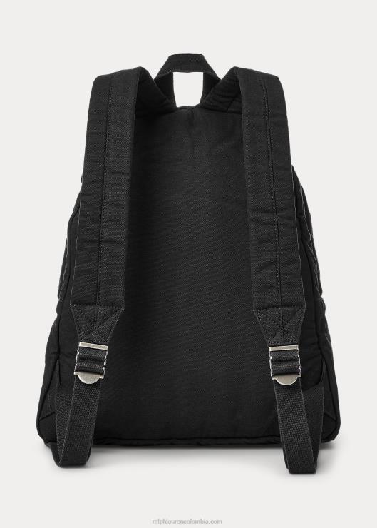 mochila de lona hombres negro Ralph Lauren 2XR2V2386