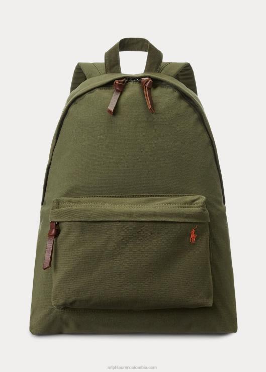 mochila de lona hombres salvia oscura Ralph Lauren 2XR2V2389