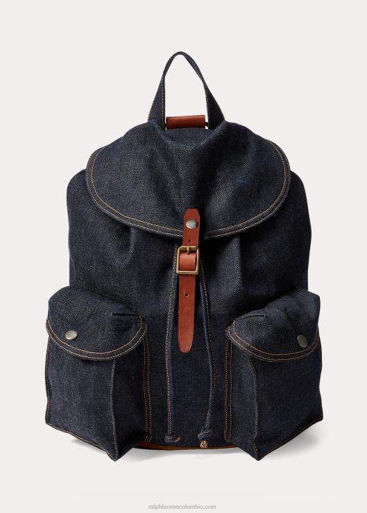 mochila vaquera hombres índigo verdadero Ralph Lauren 2XR2V5148