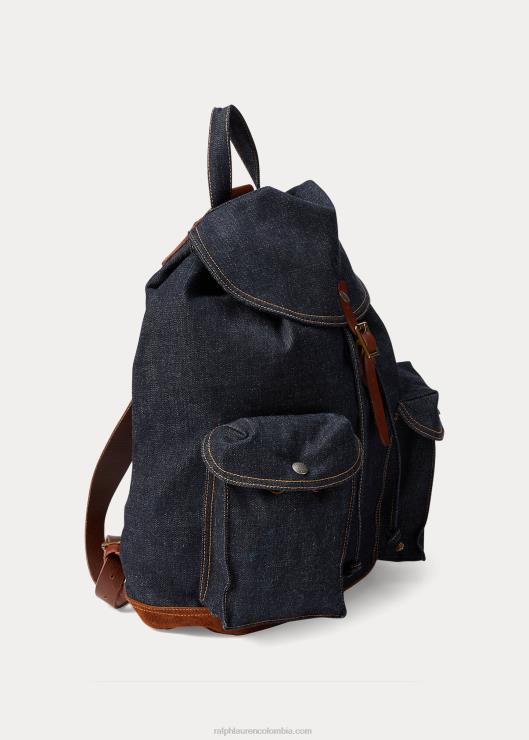 mochila vaquera hombres índigo verdadero Ralph Lauren 2XR2V5148