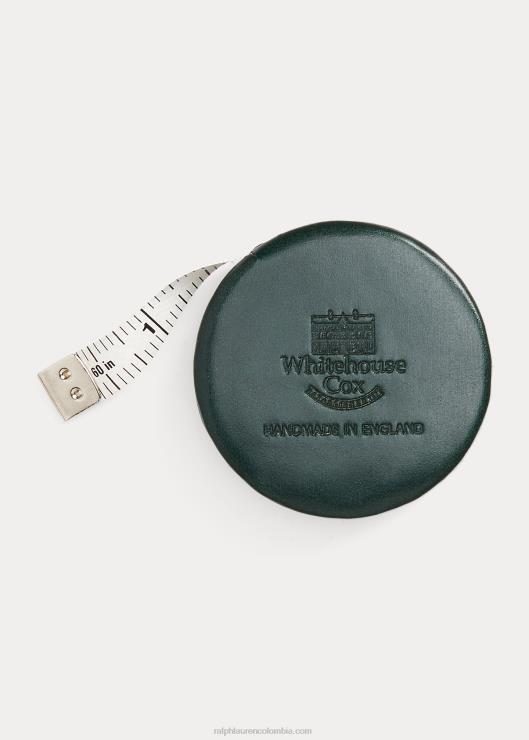 cinta métrica de cuero de brida hombres verde británico de carreras Ralph Lauren 2XR2V2411