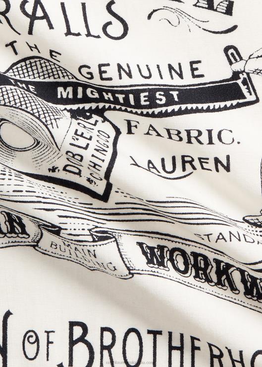 bandana estampada de algodón hombres blanco negro Ralph Lauren 2XR2V5484