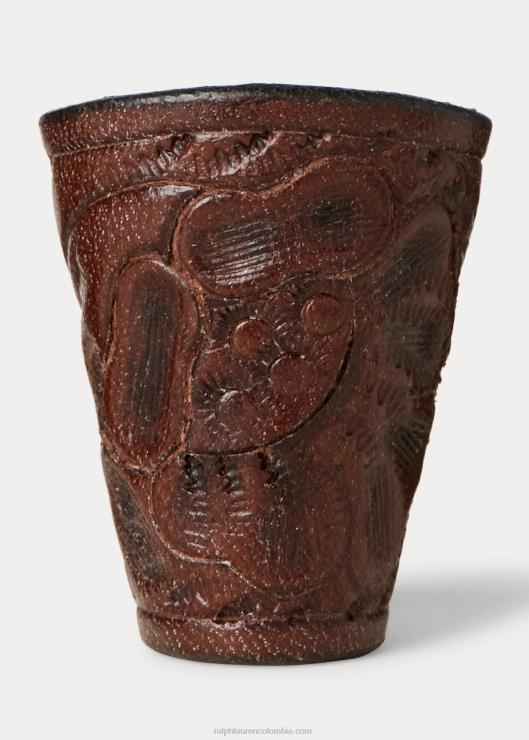 deslizador de bandana de cuero tallado a mano hombres marrón Ralph Lauren 2XR2V8884