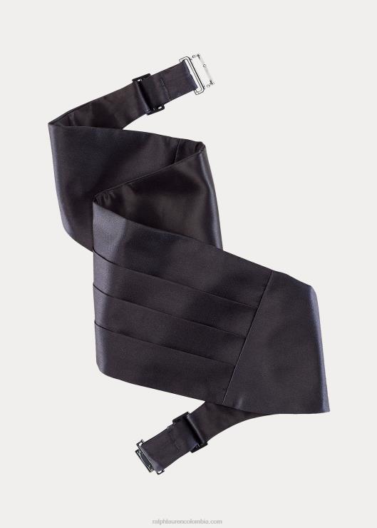fajín de seda hombres negro Ralph Lauren 2XR2V2250