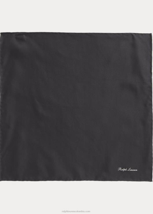 pañuelo de bolsillo de seda hombres negro Ralph Lauren 2XR2V2660
