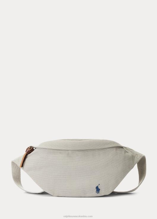 riñonera de lona hombres niebla gris Ralph Lauren 2XR2V2474
