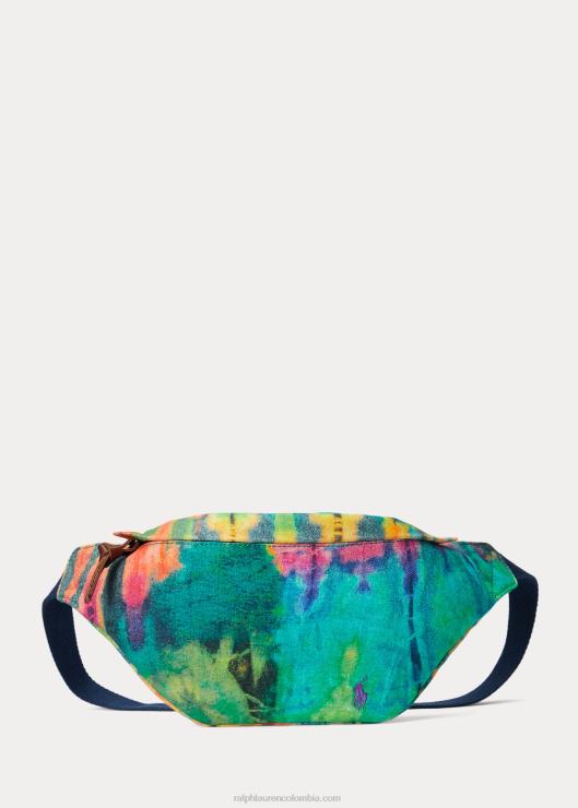 riñonera de lona tie-dye hombres teñido anudado Ralph Lauren 2XR2V8748
