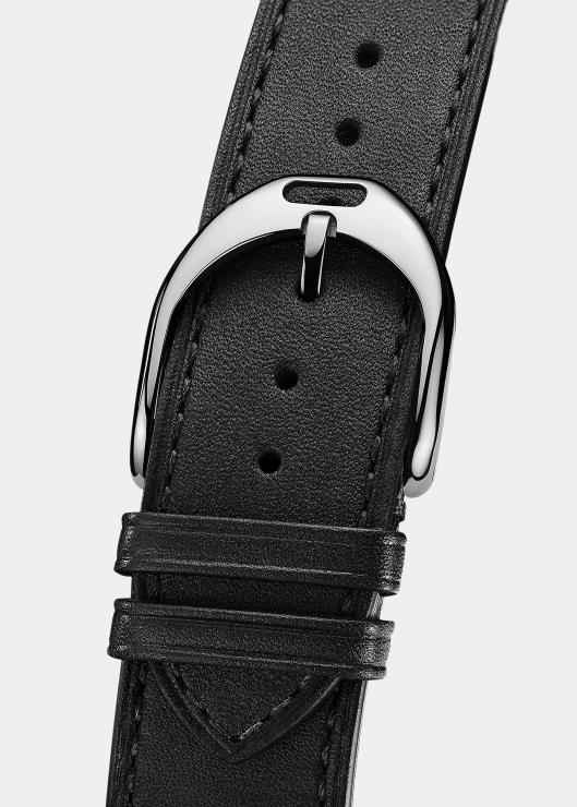 acero grande hombres esfera blanca Ralph Lauren 2XR2V2808