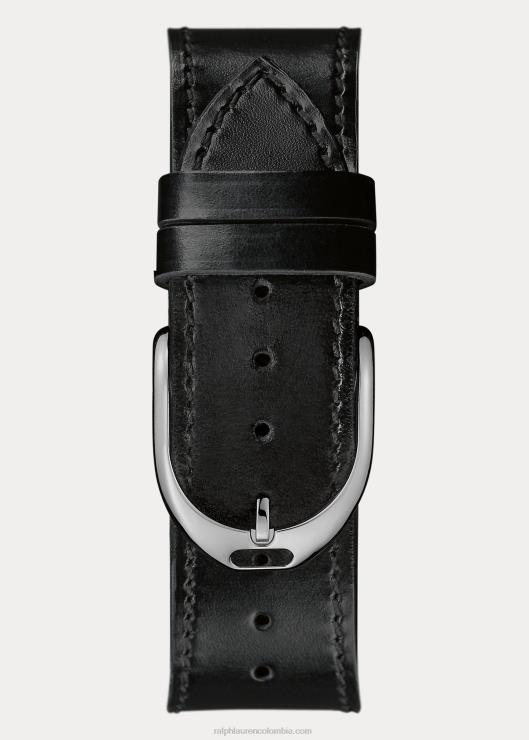 gran cronógrafo de acero hombres esfera negra con crono Ralph Lauren 2XR2V2809