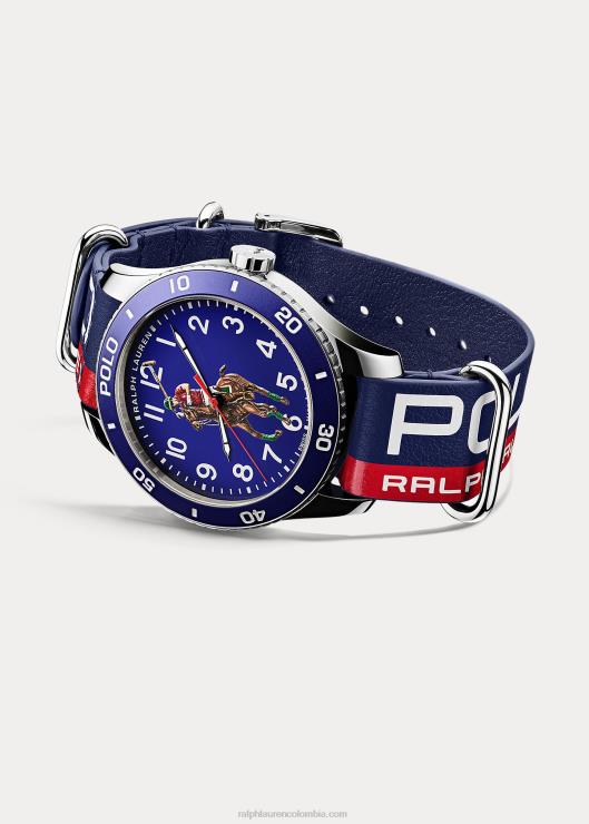 reloj deportivo polo esfera azul hombresRalph Lauren 2XR2V5557