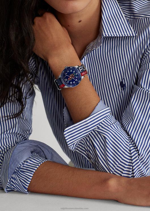 reloj deportivo polo esfera azul hombresRalph Lauren 2XR2V5557