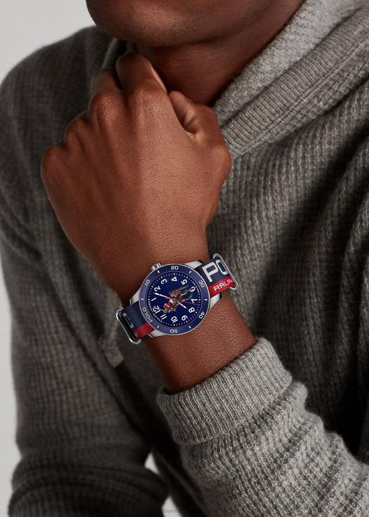 reloj deportivo polo esfera azul hombresRalph Lauren 2XR2V5557