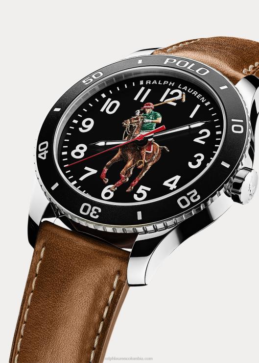 reloj polo esfera negra hombresRalph Lauren 2XR2V9742