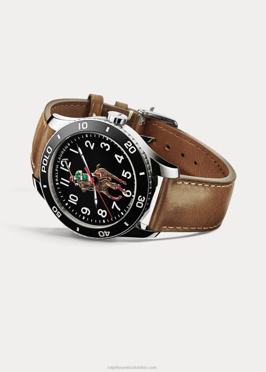 reloj polo esfera negra hombresRalph Lauren 2XR2V9742