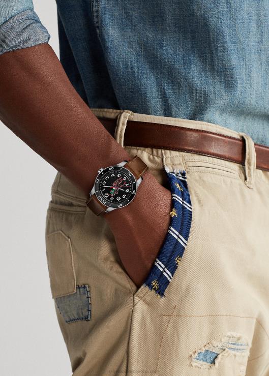 reloj polo esfera negra hombresRalph Lauren 2XR2V9742