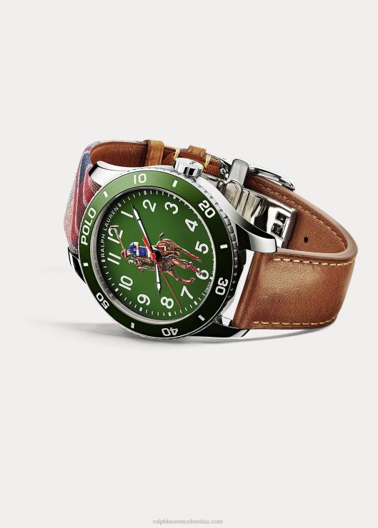 reloj polo esfera verde hombresRalph Lauren 2XR2V9726