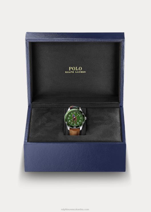 reloj polo esfera verde hombresRalph Lauren 2XR2V9726