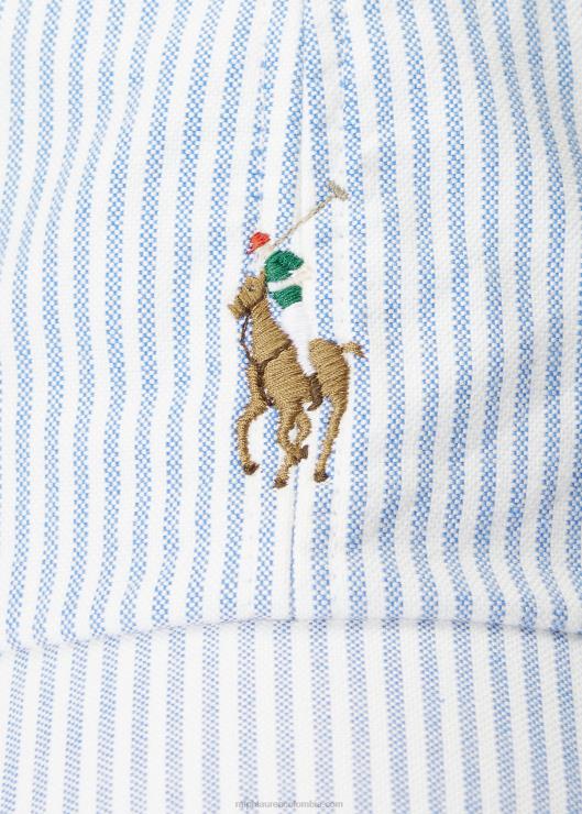 gorra Oxford con rayas bordadas hombres raya oxford Ralph Lauren 2XR2V2366