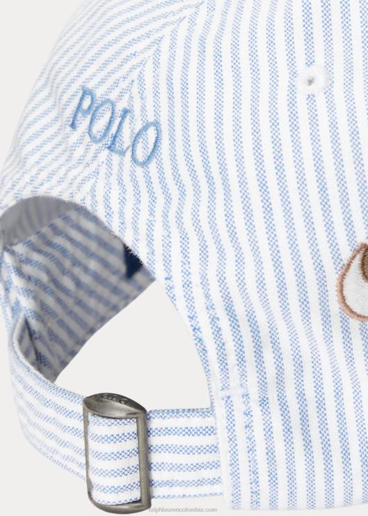 gorra Oxford con rayas bordadas hombres raya oxford Ralph Lauren 2XR2V2366