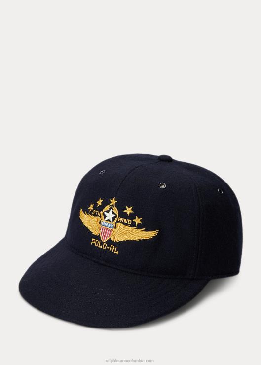 gorra ajustada de mezcla de lana hombres colección azul marino Ralph Lauren 2XR2V2736