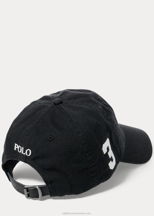 gorra china big pony hombres negro Ralph Lauren 2XR2V5525