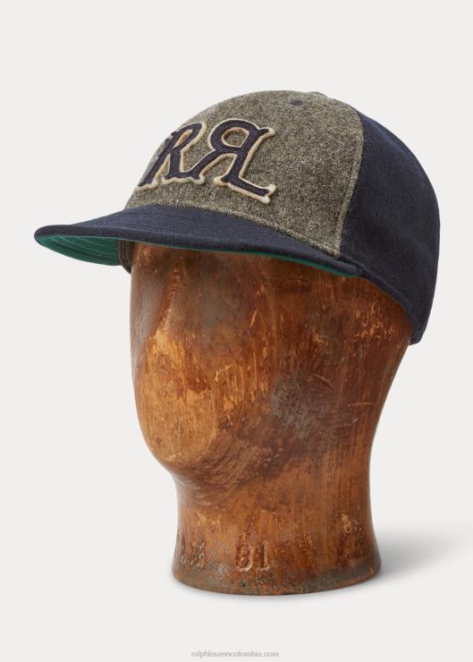 gorra con parche del logo hombres azul marino/gris Ralph Lauren 2XR2V8849