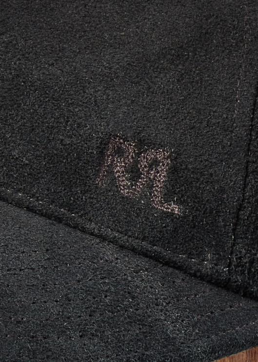 gorra de gamuza rugosa hombres negro Ralph Lauren 2XR2V8875