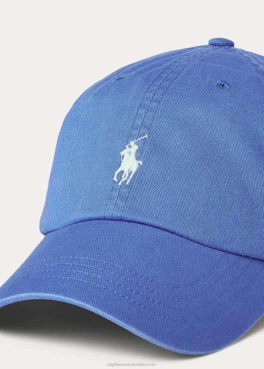 gorra estilo chino de algodón hombres azul piedra de doncella Ralph Lauren 2XR2V2499
