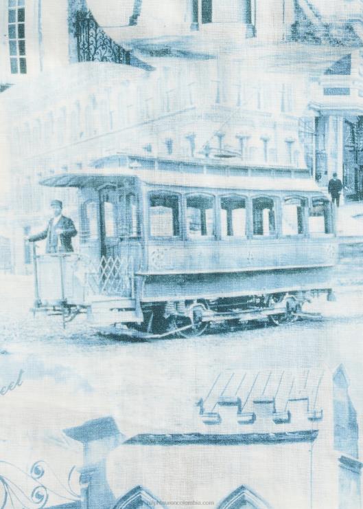 camisa camp con estampado de postal hombres crema/azul Ralph Lauren 2XR2V1762