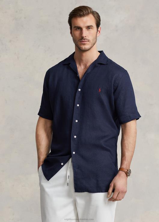 camisa campera de lino hombres Marina de Newport Ralph Lauren 2XR2V1495