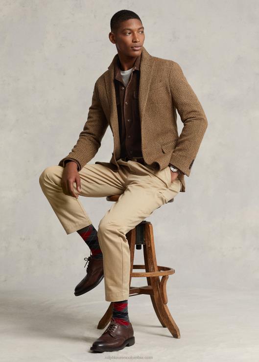 camisa campera de pana classic fit hombres teca Ralph Lauren 2XR2V8422