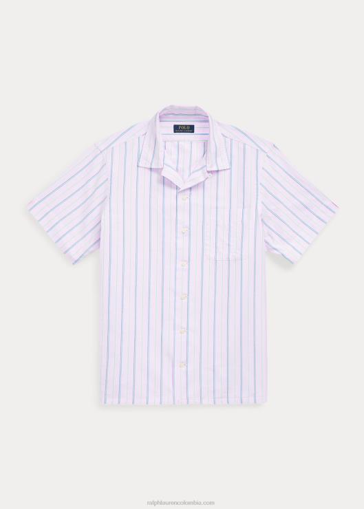 camisa campera oxford de corte clásico a rayas hombres rosa/verde multicolor Ralph Lauren 2XR2V728