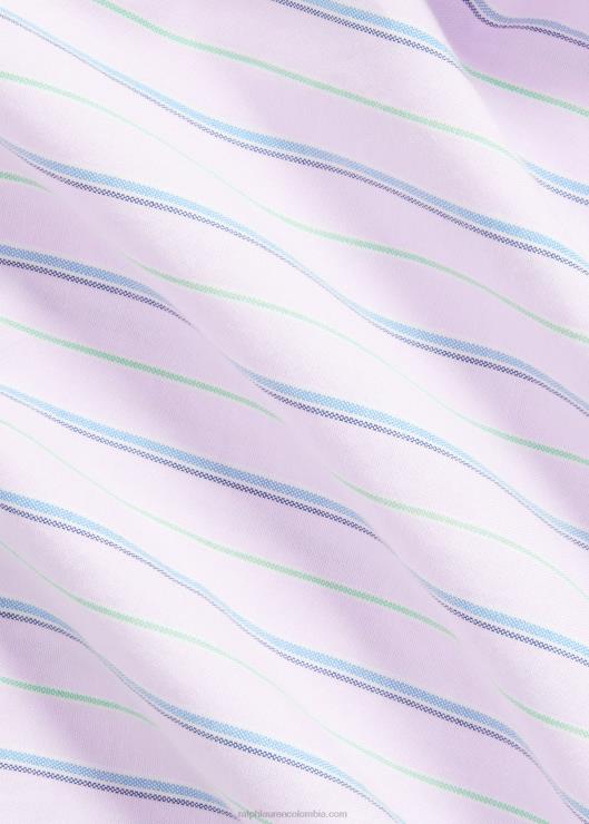 camisa campera oxford de corte clásico a rayas hombres rosa/verde multicolor Ralph Lauren 2XR2V728