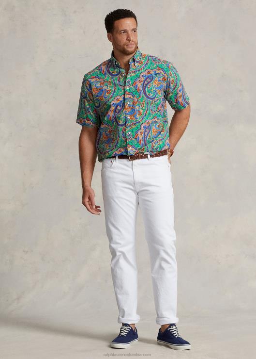 camisa con estampado de cachemira hombres jerry cachemira Ralph Lauren 2XR2V1799