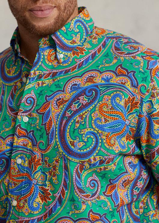 camisa con estampado de cachemira hombres jerry cachemira Ralph Lauren 2XR2V1799