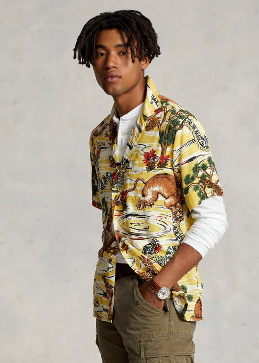 camisa con estampado de campamento hombres multi Ralph Lauren 2XR2V1050