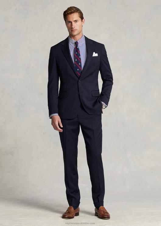 camisa custom fit de popelina a rayas hombres azul blanco Ralph Lauren 2XR2V8613