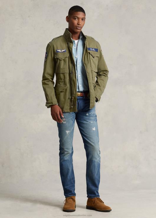 camisa de cambray de corte clásico hombres es índigo Ralph Lauren 2XR2V92