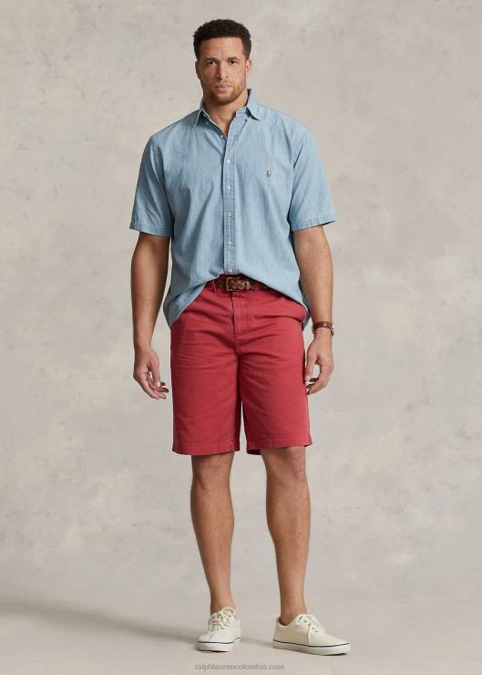 camisa de cambray hombres índigo claro Ralph Lauren 2XR2V1429