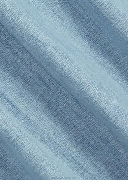 camisa de cambray hombres índigo claro Ralph Lauren 2XR2V1429