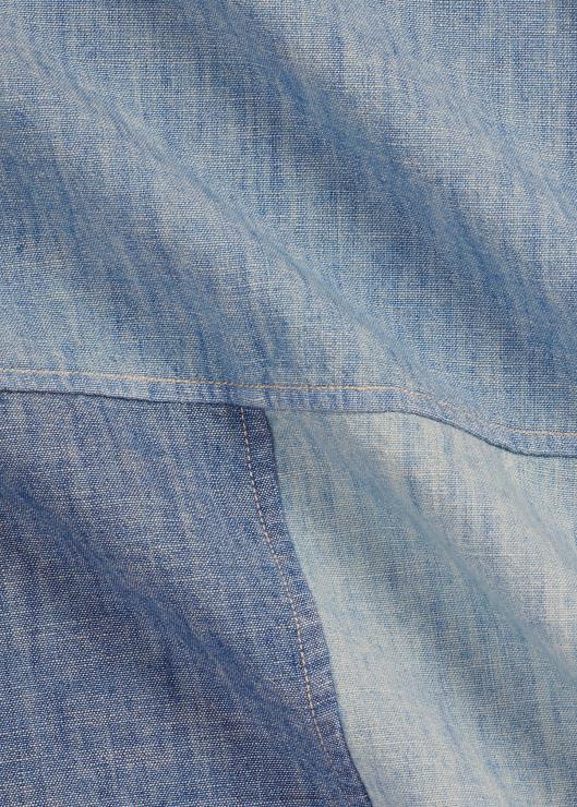 camisa de cambray patchwork de corte clásico hombres índigo Ralph Lauren 2XR2V957