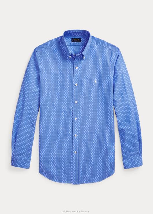 camisa de corte clásico de popelina elástica con estampado hombres multi Ralph Lauren 2XR2V1125