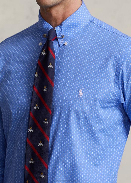 camisa de corte clásico de popelina elástica con estampado hombres multi Ralph Lauren 2XR2V1125