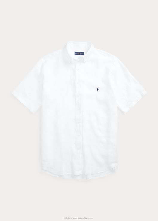 camisa de lino ligera hombres blanco Ralph Lauren 2XR2V1903