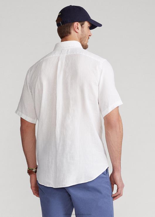 camisa de lino ligera hombres blanco Ralph Lauren 2XR2V1903