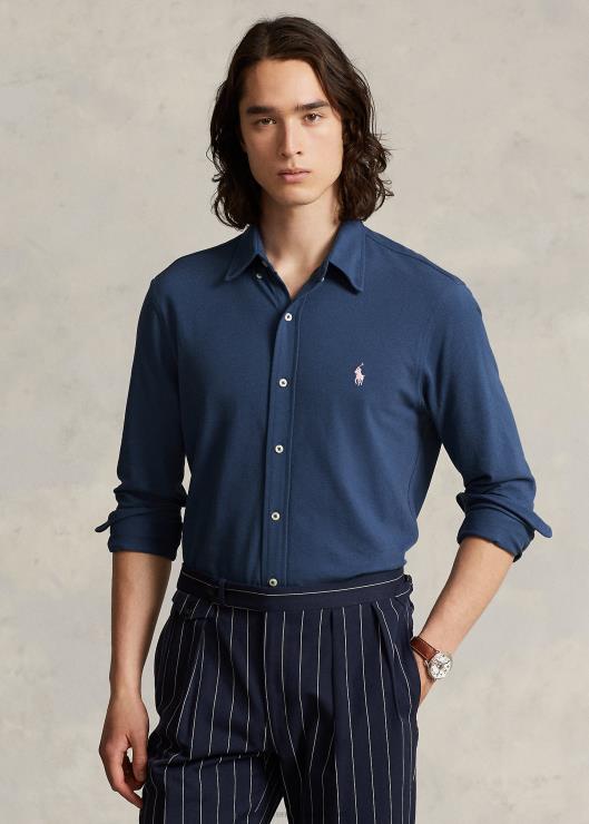 camisa de malla de peso pluma hombres viejo real Ralph Lauren 2XR2V415